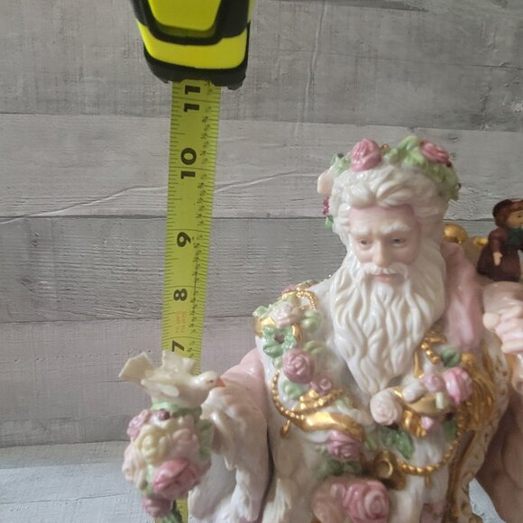 Franklin Mint Father Christmas Santa Claus Ceramic Figurine - Picture 10 of 10